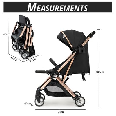 Teknum Explorer Travel Stroller - Black